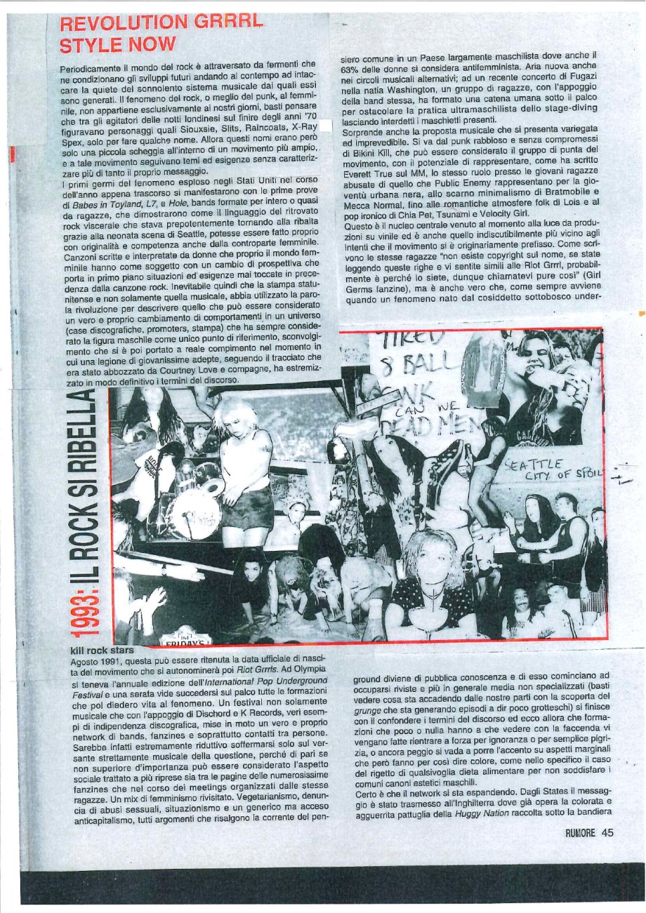 bikini kill (marzo 1993) 1