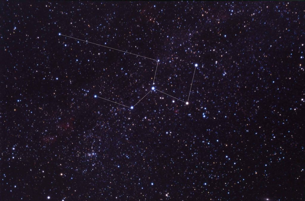 Cassiopeia con linee ico